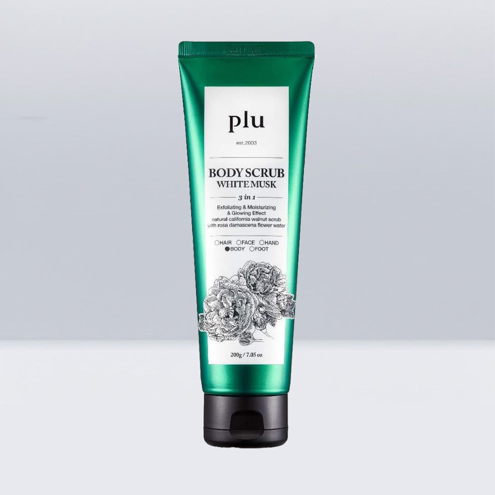 PLU パフュームド ボディスクラブ 200g ホワイトムスク香り