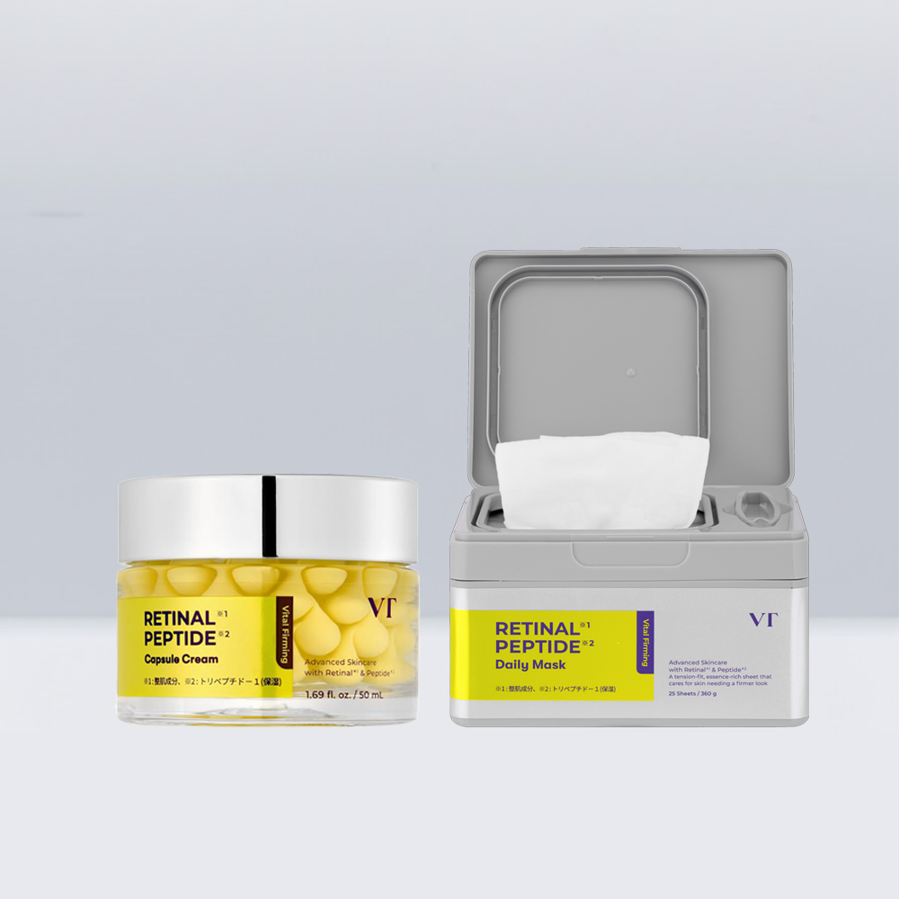 VT cosmetic レチナールペプチド デイリーマスク(発売予定) &カプセルクリーム